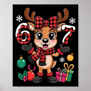 67 Christmas Outfit Women Meme Reindeer Six Seven Poster
