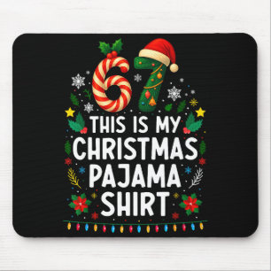 67 Christmas Pajama Shirt 6 7 Funny Meme Teen Boys Mouse Mat