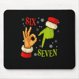 67 Christmas Santa Claus Green 6 7 Internet Meme X Mouse Mat