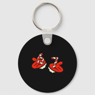 67 Christmas Santa Clause Hands & 6 7 Candy Men Wo Key Ring