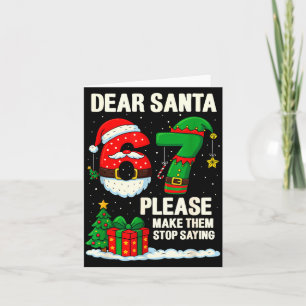 67 Christmas Shirt 6-7 6 7 Shirt Funny Parents Men Card