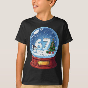67 Christmas Snow Globe Funny Six Seven Meme T-Shirt