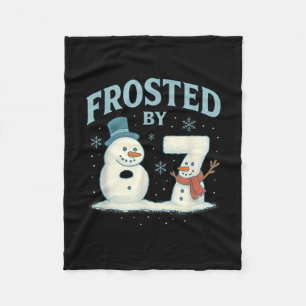 67 Christmas Snowman 6 7 Internet Meme Xmas 67 Fleece Blanket