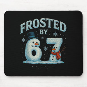 67 Christmas Snowman 6 7 Internet Meme Xmas 67 Mouse Mat