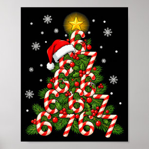 67 Christmas Tree Candy Cane Holiday Six Seven Mem Poster