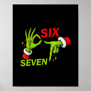 67 Christmas Trending Meme Saying 6 7 Meme Costume Poster