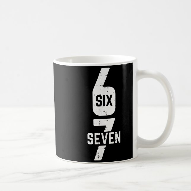 67 Costume Six Seven Meme Number 6 7 On It Men Wom Coffee Mug (Right)