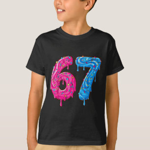67 Costume Six Seven Meme Number 6 7 On It Youth T T-Shirt