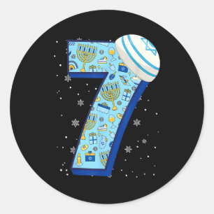 67 Couple Hanukkah Matching Six Seven Meme Jewish Classic Round Sticker