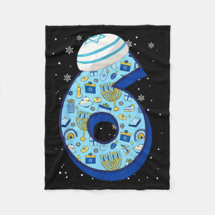 67 Couple Hanukkah Matching Six Seven Meme Jewish  Fleece Blanket