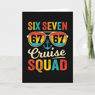 67 Cruise Squad 2025 Funny Kids Cruise Meme Matchi Card
