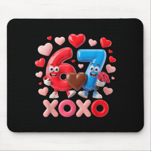 67 Cute Six Seven Gen Meme Couple Anniversary Vale Mouse Mat