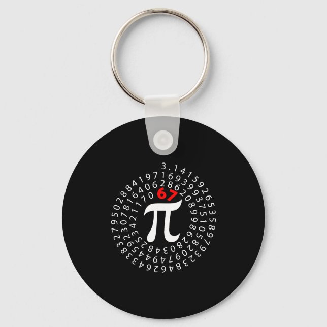 67 day six seven meme symbol math teacher boys67 d key ring (Front)