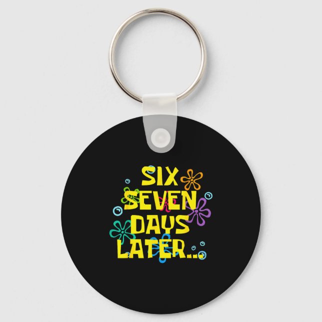 67 Days Later 67th Day Of School 67 Meme Teacher S Key Ring (Front)