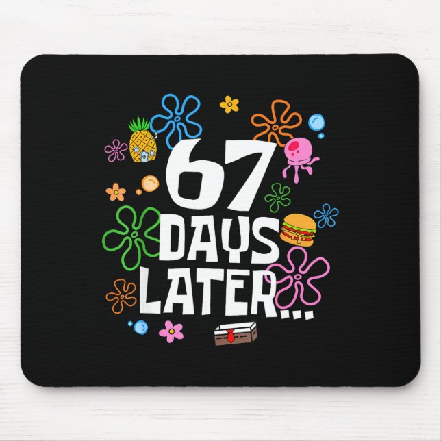 67 Days Later Happy 100 Days Of School Student Tea Mouse Mat (Front)