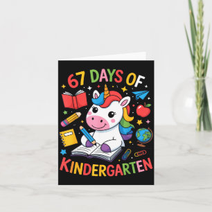 67 Days Of Kindergarten Unicorn Outfit For Kids An Card