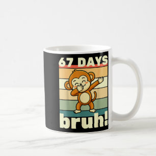 67 Days Of School Bruh Funny Meme Boys Kids Dabbin Coffee Mug