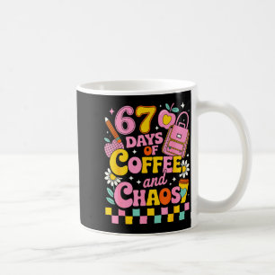 67 Days Of School Coffee Lover 67th Day Of School Coffee Mug