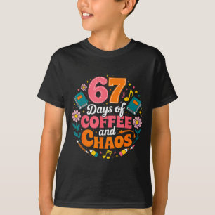 67 Days Of School Coffee Lover 67th Day Of School T-Shirt