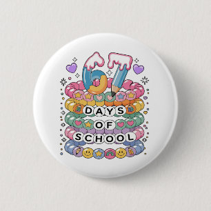 67 Days of School Cute Teacher Colorful Classroom 6 Cm Round Badge