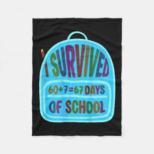 67 Days Of School Drip Ice Cream 67 Bysebyll Lifes Fleece Blanket