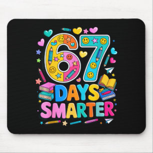 67 Days Of School Funny Meme Teacher Student Mouse Mat