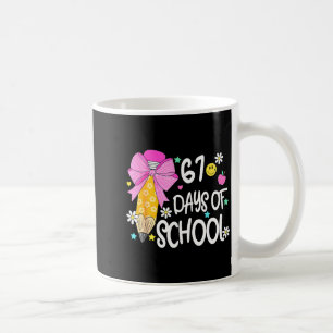 67 Days Of School Girls Coquette Bow 67th Day Of S Coffee Mug