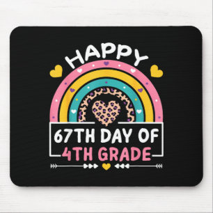 67 Days Of School Happy 67th Day Of 4th Grade Teac Mouse Mat