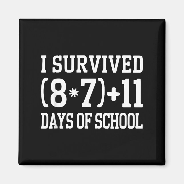 67 Days Of School Math Problem Teachers 67 Slang 6 Magnet (Front)