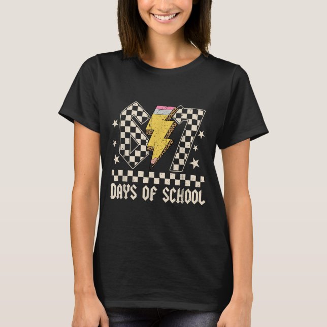 67 Days Of School Meme Slang Abcd Rock Boys Girls  T-Shirt (Front)