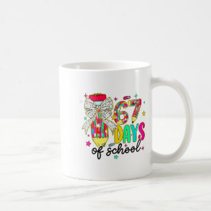 67 Days Of School Pencil Coquette Teacher Student  Coffee Mug