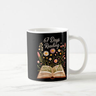 67 Days Of School Reading Books Teacher 67th Day O Coffee Mug