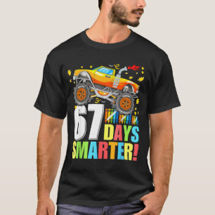 67 Days Of School Smarter Funny Six Seven Monster T-Shirt