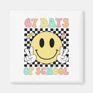 67 Days Of School Teacher Kids Six Seven 6 7 Meme Magnet