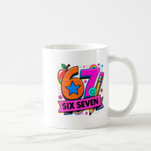 67 Days School 67 Six Seven Funny 67 Teachers Stud Coffee Mug