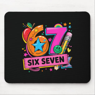 67 Days School 67 Six Seven Teachers Students Meme Mouse Mat