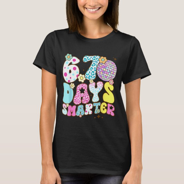 67 Days Smarter 67 Days School Teacher Students Me T-Shirt (Front)