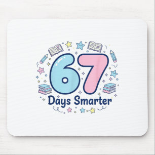 67 Days Smarter 67th Day Of School For Teacher Boy Mouse Mat