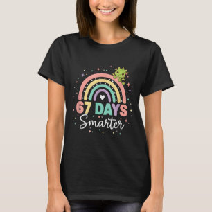 67 Days Smarter Funny Dragon Rainbow Kids 67 Meme  T-Shirt