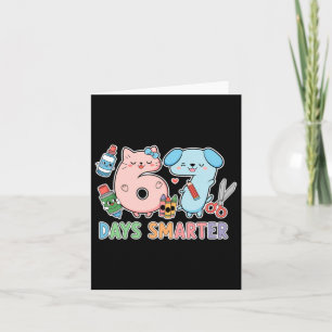 67 Days Smarter Kawaii Back To School Cute Clroom Card