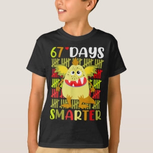 67 Days Smarter Little Monster 67th Day School Gir T-Shirt