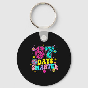 67 Days Smarter School Funny 67 Teachers Students Key Ring