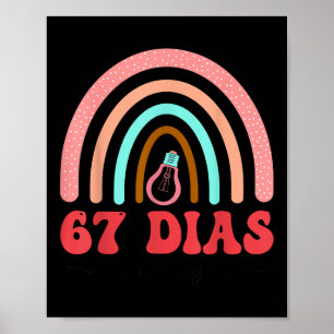 67 Dias Mas Inteligente Spanish Teacher 67th Day S Poster