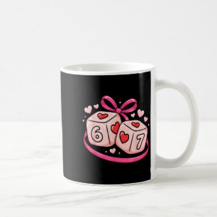 67 Dice Valentine’s Day Six Seven Hearts 6-7 Meme Coffee Mug