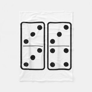 67 Domino Six Seven Tiles Meme Retro Gamer Vintage Fleece Blanket