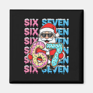 67 Donut Christmas Funny Six Seven Meme Santa Kids Magnet