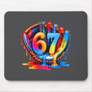 67 Drip Baseball Life Style 101 Apparel Youth Drip Mouse Mat