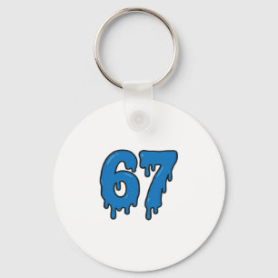 67 Drip Melt Six Seven Meme Alpha Gen Slang Funny Key Ring