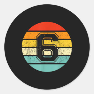 67 Drip Meme Funny 6 7 Costume Couple Retro _1  Classic Round Sticker