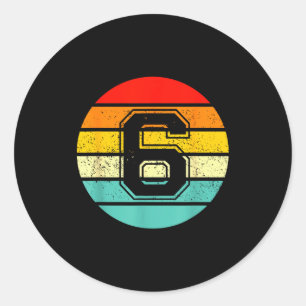 67 Drip Meme Funny 6 7 Costume Couple Retro Classic Round Sticker